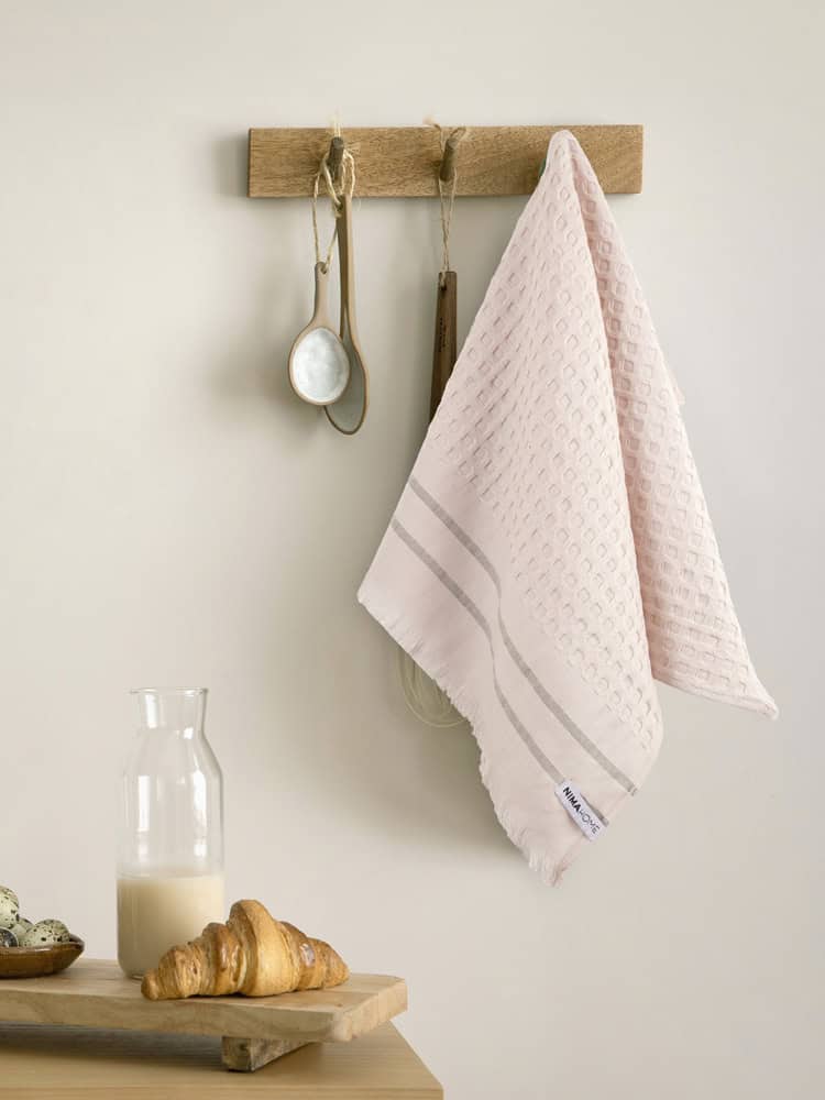 Nima Home Πετσέτα Κουζίνας 40x60 - Honeycomb Pink