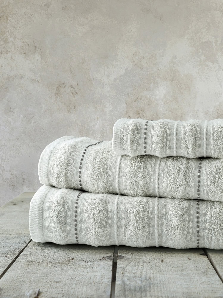 Σετ Πετσέτες Μπάνιου 450gr/m2 Nima Home Aura Light Gray 30x50 + 50x90 + 70x140