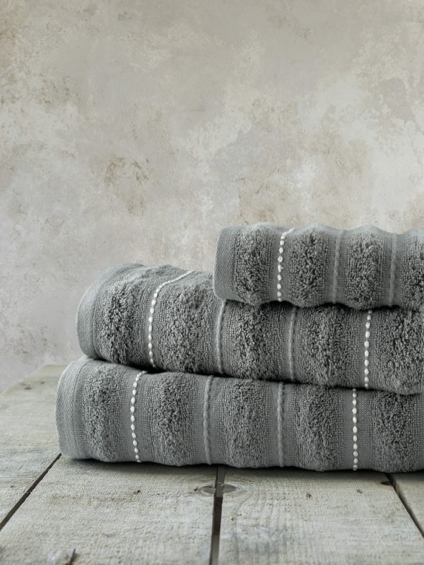 Σετ Πετσέτες Μπάνιου 450gr/m2 Nima Home Aura Dark Gray 30x50 + 50x90 + 70x140 Nima Home Σετ Πετσέτες Μπάνιου 450gr/m2 Nima Home Aura Dark Gray 30x50 + 50x90 + 70x140