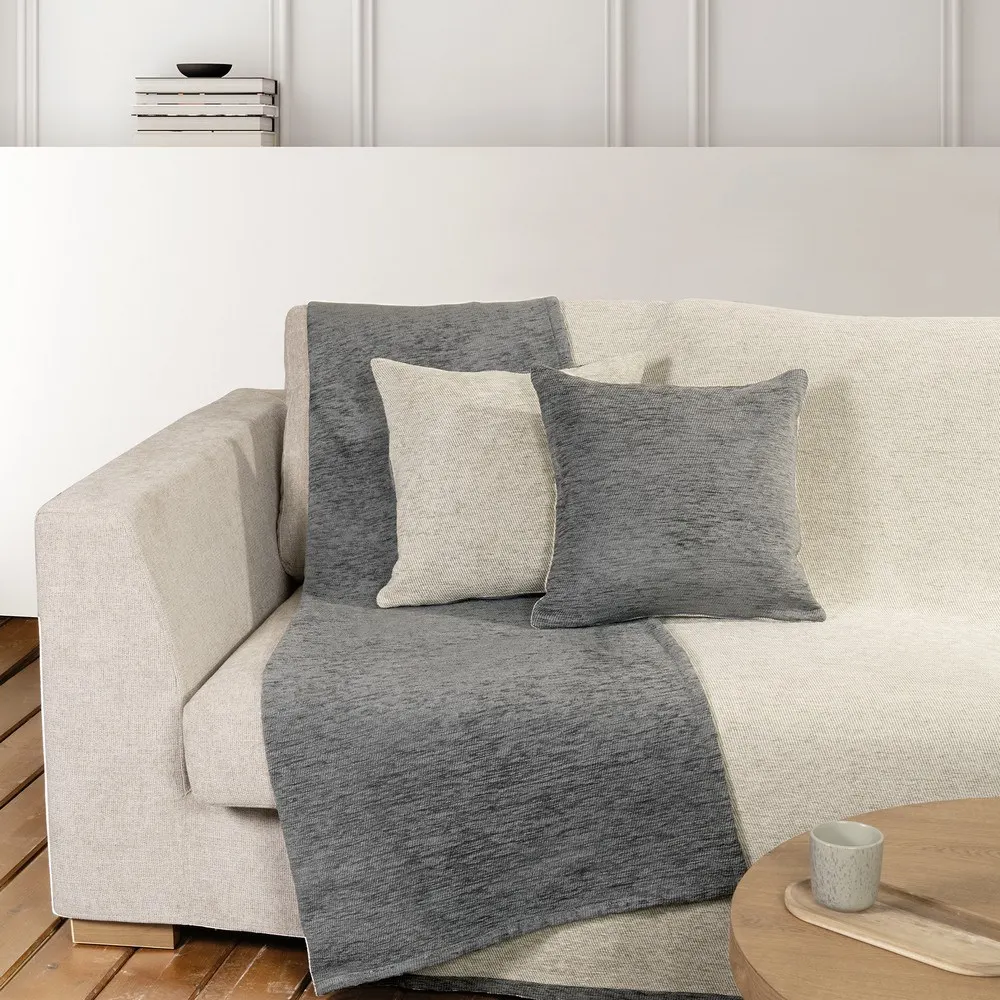 Ριχτάρι Τριθέσιου Καναπέ Διπλής Όψεως Nima Home Caldo Gray/Ivory 180x300 Nima Home 566341602 1 1758528475