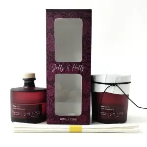 σετ αρωματικών χώρου 2τμχ nima aroma holly jolly