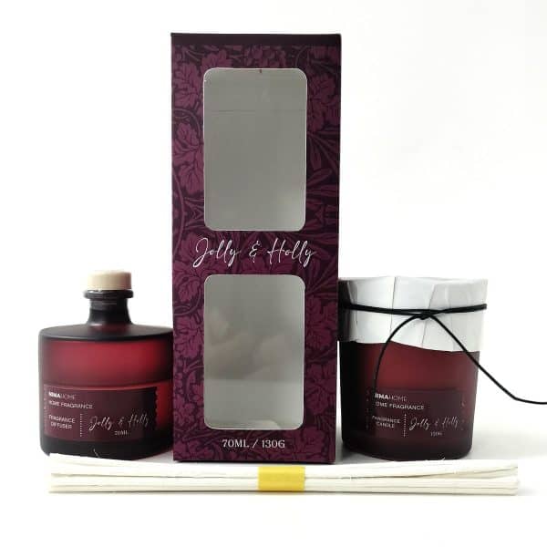 σετ αρωματικών χώρου 2τμχ nima aroma holly jolly