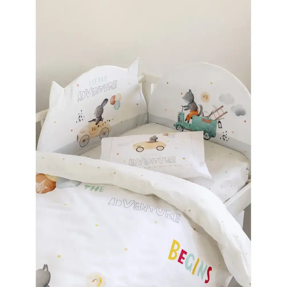 Βρεφική Πάντα Κούνιας Βαμβακερή Nima Home Little Adventure 40x200 Nima Home πάντα little adventure