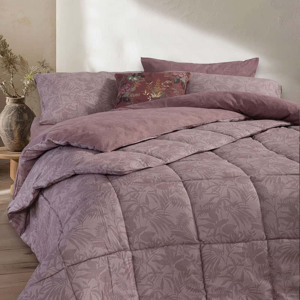 πάπλωμα υπέρδιπλο 240x220 2 όψεων nef nef homeware smart dazier mauve (1)