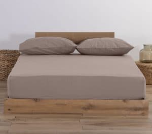 Σεντονι 100% Βαμβακι Μονο 100X200+30 Jersey Nef-Nef Homeware - 1185-Mocca