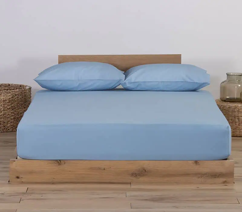 Σεντόνι King Size με Λάστιχο Μακό Nef-Nef Homeware Jersey Light Blue 180x200+35 Nef-Nef Homeware Σεντονι 100% Βαμβακι King Size 180X200+30 Jersey Nef-Nef Homeware - L.blue