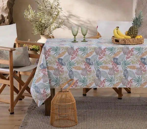 Αλεκιαστο Τραπεζομαντηλο Leaferio 140Χ240 Nef-Nef Homeware - Multi