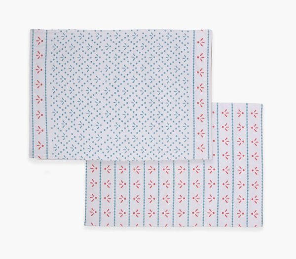 Σουπλά Δύο Όψεων Nef-Nef Homeware Ishmar Ecru/Aqua 33x48 Nef-Nef Homeware Σουπλα Ishmar Blue 33X48 Nef-Nef Homeware - Ecru/Aqua