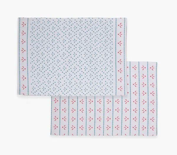 Σουπλα Ishmar Blue 33X48 Nef-Nef Homeware - Ecru/Aqua