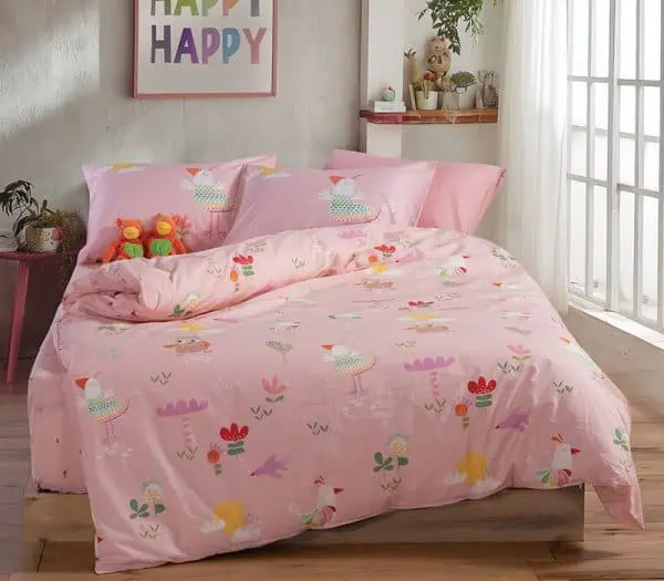 Παιδικα Σετ Σεντονια Μονα Birds Mania 170X260 Nef-Nef Homeware - Pink