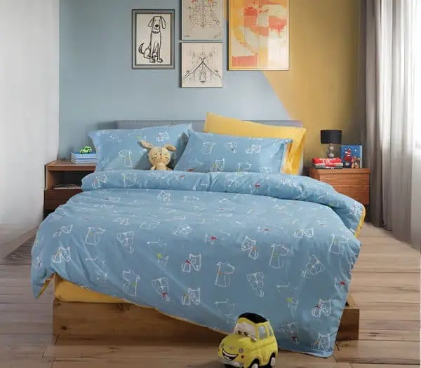 Παιδικα Σετ Σεντονια Μονα Dog Life 170X260 Nef-Nef Homeware - Blue
