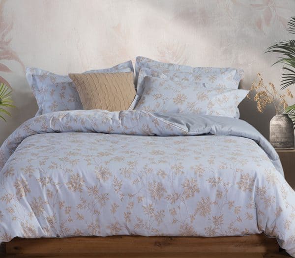 Σετ Σεντόνια King Size Βαμβακοσατέν Nef-Nef Homeware Premium Foxy Silver/Blue 270×280 Nef-Nef Homeware Σετ Σεντονια King Size Foxy 270X280 Nef-Nef Homeware - Silver Blue