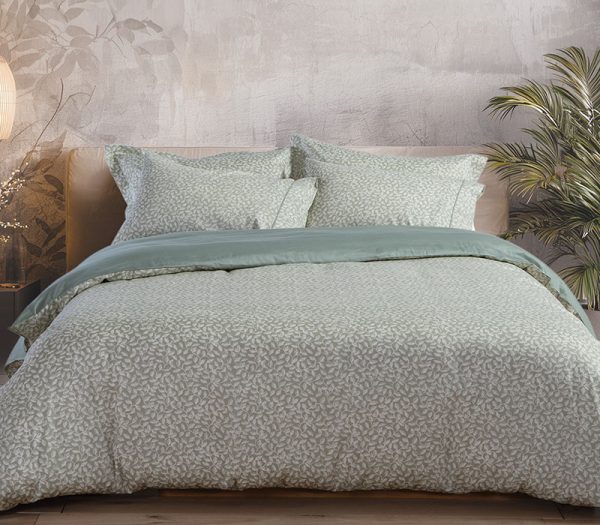 Σετ Παπλωματοθηκη Υπερδιπλη Calming 240Χ230 Nef-Nef Homeware - Sage Green