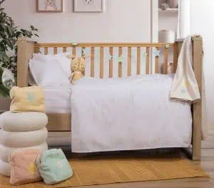 Βρεφικα Σετ Σεντονια Κουνιασ Happy  Nef-Nef Homeware - Off White