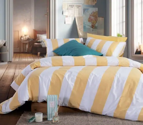 Σετ Σεντονια Μονα Casual Vertia 170X270 Nef-Nef Homeware - Yellow