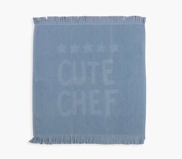 Ποτηρόπανο Φροτέ Nef-Nef Homeware Cute Chef Light Blue 50x50 Nef-Nef Homeware Ποτηροπανο Cute Chef 50Χ50 Nef-Nef Homeware - L.blue