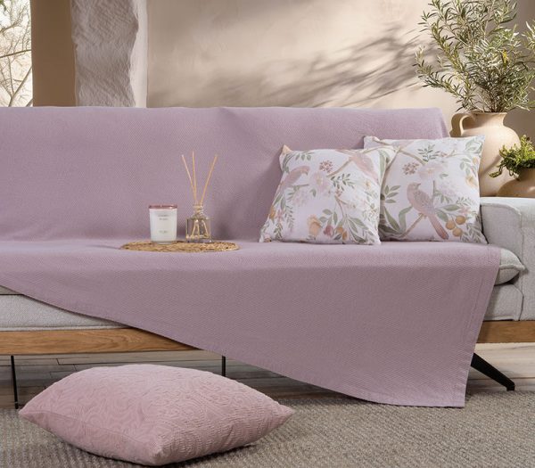 Ριχτάρι Διθέσιου Καναπέ Βαμβακερό Nef-Nef Homeware Betty 26 Lilac 180×250 Nef-Nef Homeware Ριχταρι Διθεσιου Καναπε Betty 26 180Χ250 Nef-Nef Homeware - Lilac
