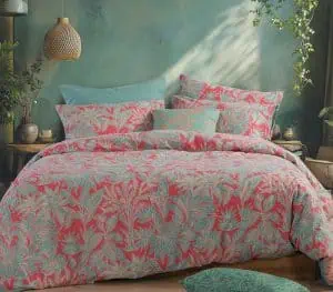 Σετ Σεντονια Βαμβακερα Υπερδιπλα Charisma 240Χ270 Nef-Nef Homeware - Green/Coral