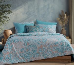 Σετ Σεντονια Βαμβακερα King Size Charisma Blue Με Λαστιχο Nef-Nef Homeware - Blue