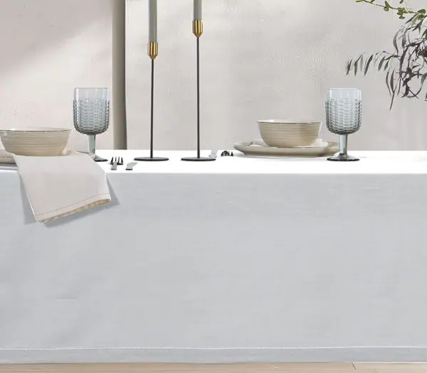 Τραπεζομαντηλο Ροτοντα Steady D.180Cm Nef-Nef Homeware - White
