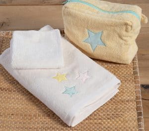 Βρεφικεσ Πετσετεσ Σετ 2Tmx Happy Nef-Nef Homeware - Ecru