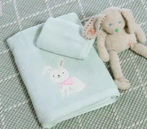 Βρεφικεσ Πετσετεσ Σετ 2Tmx Pic Nic Together Nef-Nef Homeware - Milky Green