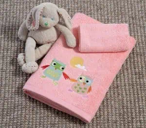 Παιδικεσ Πετσετεσ Σετ 2Tmx Birds Mania Nef-Nef Homeware - Blossom Peach