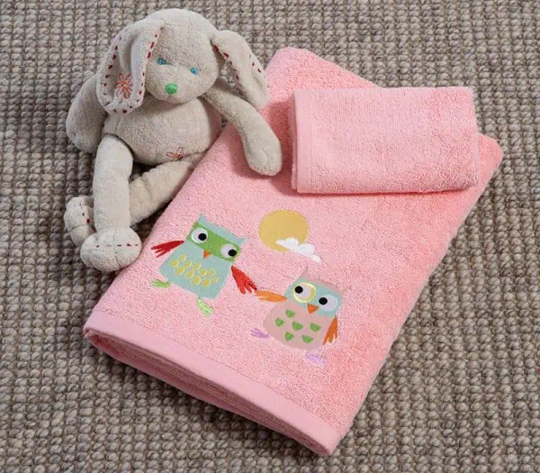 Παιδικεσ Πετσετεσ Σετ 2Tmx Birds Mania Nef-Nef Homeware - Blossom Peach