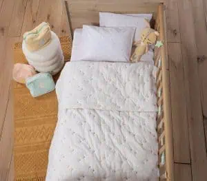 Βρεφικο Κουβερλι Happy 110Χ150 Nef-Nef Homeware - Ecru