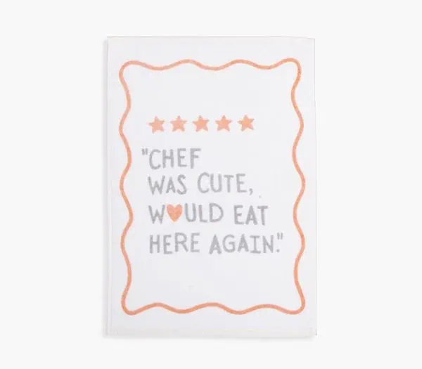 Ποτηροπανο Βελουτε Chef Was Cute 40Χ60 Nef-Nef Homeware - Ecru