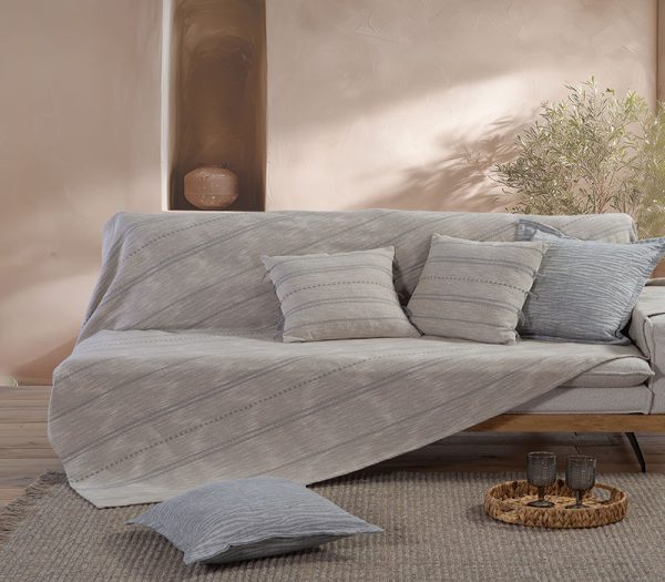 Ριχτάρι Πολυθρόνας Nef-Nef Homeware Bleeze Grey 180×180 Nef-Nef Homeware Ριχταρι Πολυθρονασ Bleeze 180Χ180 Nef-Nef Homeware - Grey
