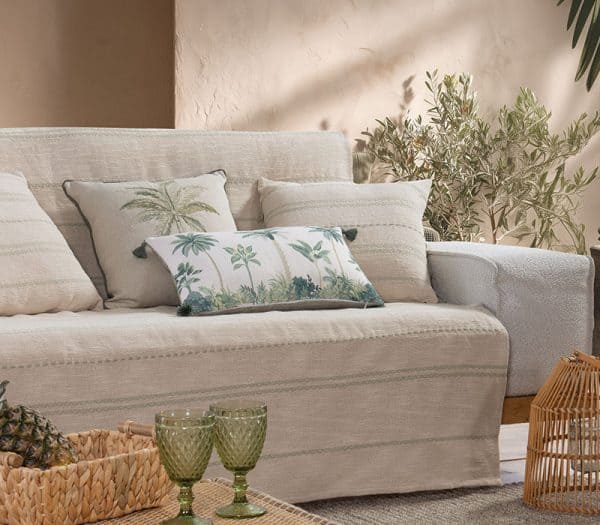 Ριχταρι Τετραθεσιου Καναπε Bleeze 180Χ350 Nef-Nef Homeware - Natural/Mint