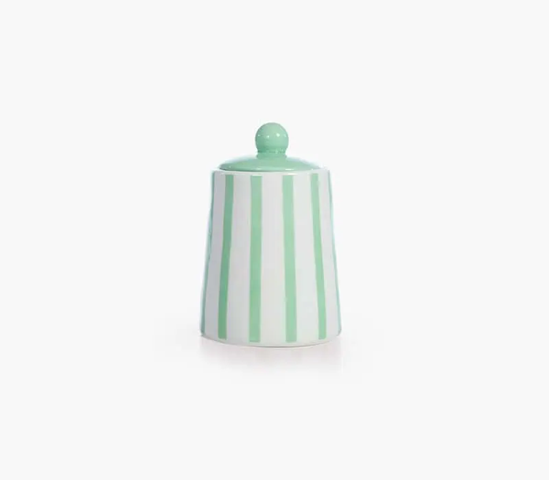 Διακοσμητικό Βάζο Με Καπάκι Κεραμικό Nef-Nef Homeware Fantasy Green 11,2x16 Nef-Nef Homeware Διακοσμητικο Βαζο Με Καπακι Fantasy 11
