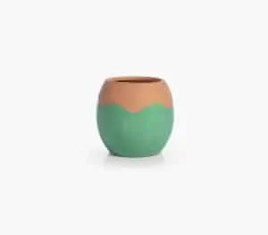 Διακοσμητικο Κεραμικο Βαζο Domain 14X14X13 Nef-Nef Homeware - Green