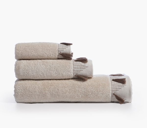 Σετ Πετσέτες Μπάνιου 3τμχ 500gr/m2 Nef-Nef Homeware Serenity Momentum Beige Nef-Nef Homeware Σετ Πετσετεσ 3 Τμχ Momentum Nef-Nef Homeware - Beige