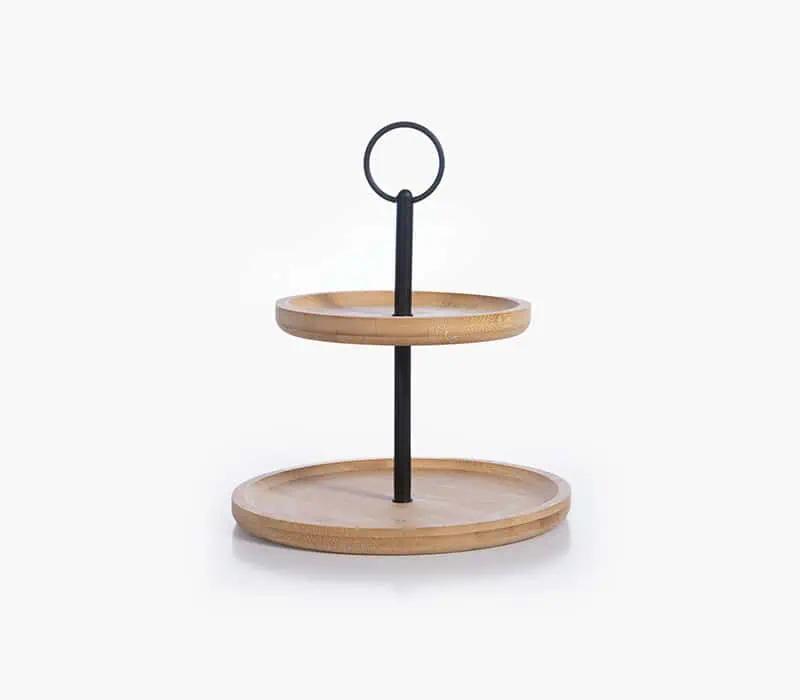 Διπλή Βάση Σερβιρίσματος με Λαβή Nef-Nef Homeware Lendar Beige Nef-Nef Homeware Διπλη Βαση Σερβιρισματοσ Με Λαβη Lendar Nef-Nef Homeware - Beige