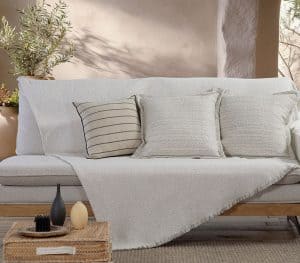 Ριχταρι Διθεσιου Καναπε Malta 26 170X250 Nef-Nef Homeware - Ecru/Black