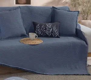 Ριχταρι Διθεσιου Καναπε Zebra 170X250 Nef-Nef Homeware - Denim