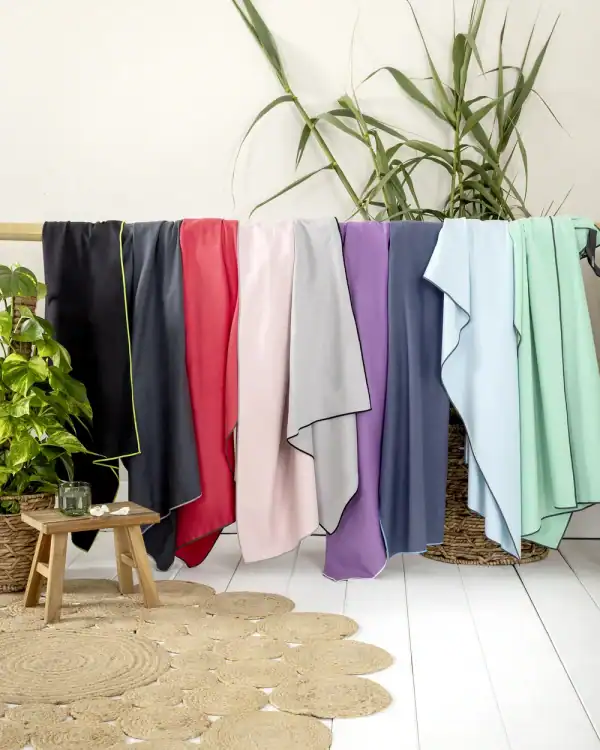Πετσέτα Θαλάσσης Microfiber Nima Home Riva Black 90x160 Nima Home Πετσέτα Θαλάσσης 90X160 - Riva Black - Πετσέτα 90X160