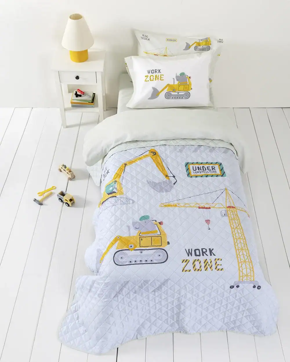 Παιδικό Κουβερλί Μονό Nima Home Big Truck 160x220 Nima Home Κουβερλί Μονό 160X220 - Big Truck - Μονό 160X220
