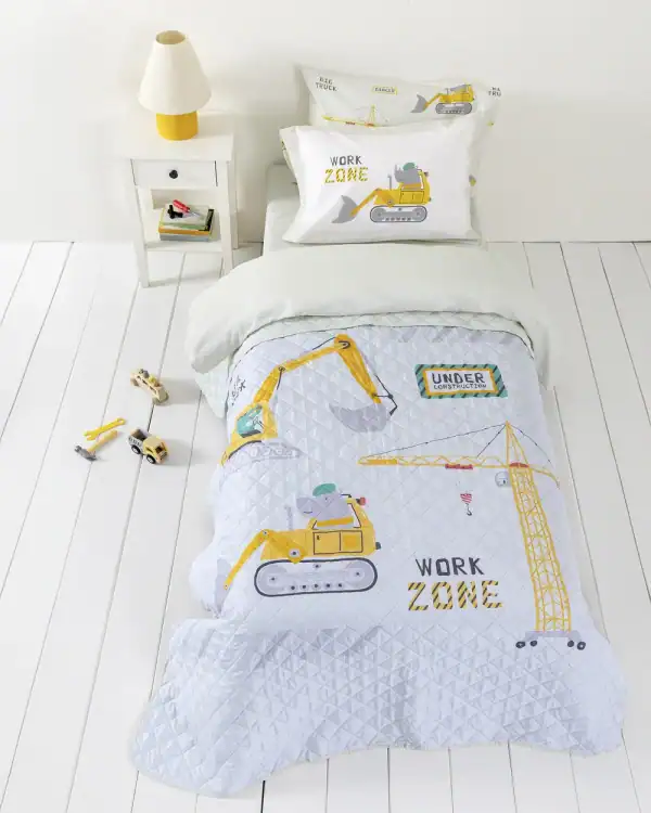 Παιδικό Κουβερλί Μονό Nima Home Big Truck 180x220 Nima Home Κουβερλί Ημίδιπλο 180X220 - Big Truck - Ημίδιπλο 180X220