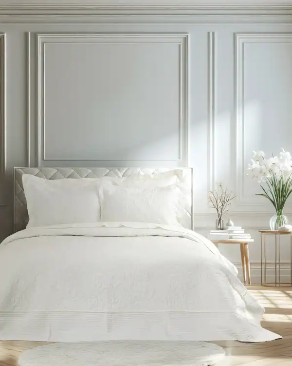 Σετ Κουβερλί 240X260 - Heather Ivory - Γίγας (1 X 240X260 + 2 Μαξιλαροθήκες Oxford 52X72+8)