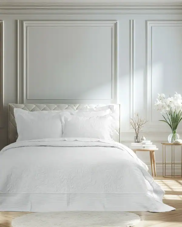 Σετ Κουβερλί King Size Nima Home Heather White 240x260 Nima Home Σετ Κουβερλί 240X260 - Heather White - Γίγας (1 X 240X260 + 2 Μαξιλαροθήκες Oxford 52X72+8)