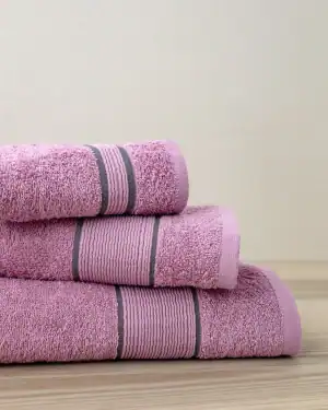 Σετ Πετσέτες (30X50 + 50X90 + 70X140) - Elyon Dusty Pink - Σετ (1 X 30X50 + 1 X 50X90 + 1 X 70X140)