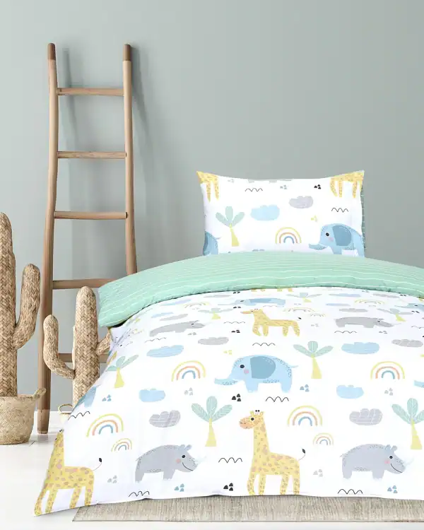 Σετ Σεντόνια Μονά Με Λάστιχο - Wildie - Μονά Με Λάστιχο (1 X 100X200+30 + 1 X 160X260 + 1 Μαξιλαροθήκη 52X72)