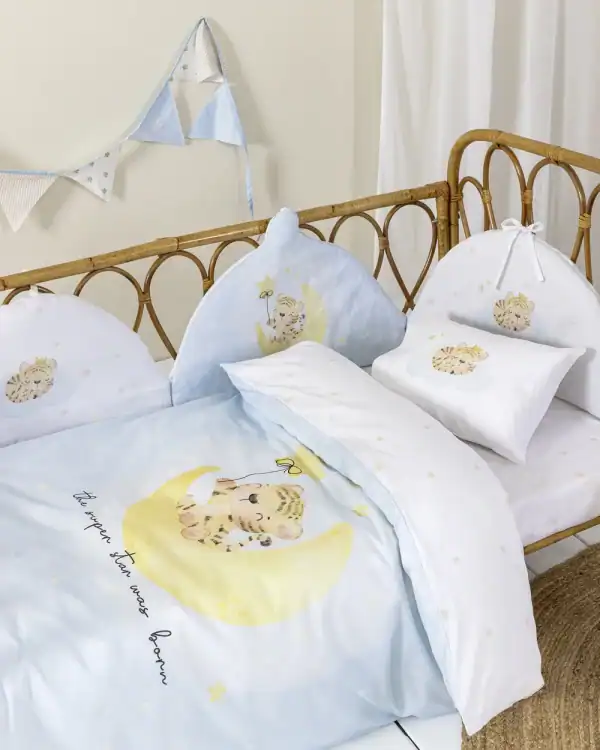 Βρεφικά Σεντόνια Κούνιας με Λάστιχο Σετ Nima Home Tiggy 70x140+15 Nima Home Σετ Σεντόνια Κούνιας Με Λάστιχο - Tiggy - Κούνιας Με Λάστιχο (1 X 70X140+15 + 1 X 120X170 + 1 Μαξιλαροθήκη 30X40)