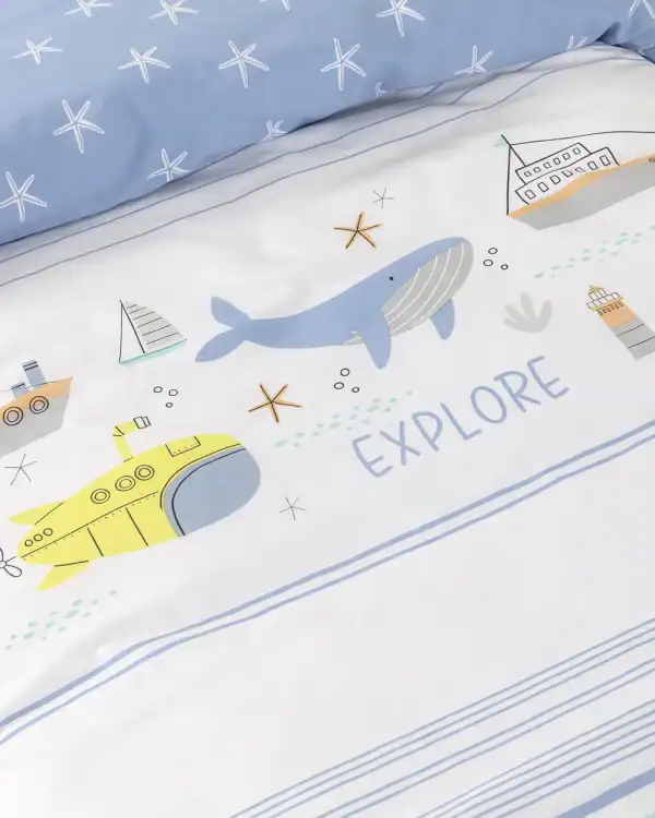 Σετ Σεντόνια Μονά - Sea Adventure - Μονά (2 X 170X255 + 1 Μαξιλαροθήκη 52X72)