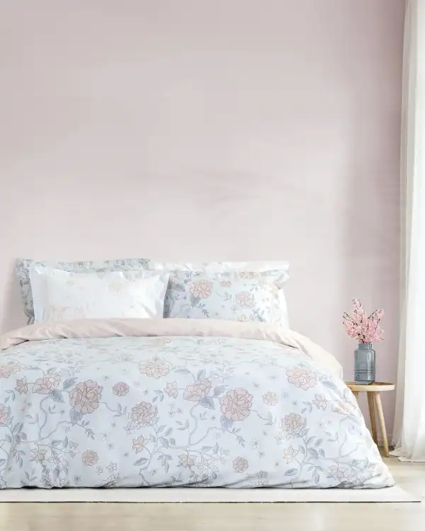 Σετ Σεντόνια Γίγας - Floral Dream - Γίγας (2 X 270X280 + 2 Μαξιλαροθήκες Oxford 4 Πλευρών 52X72+5)