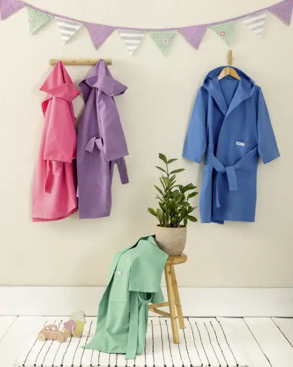 Παιδικό Μπουρνούζι Microfiber Nima Home Splashy Blue Nima Home Μπουρνούζι Splashy - No 6 - Blue - Ηλικία 6