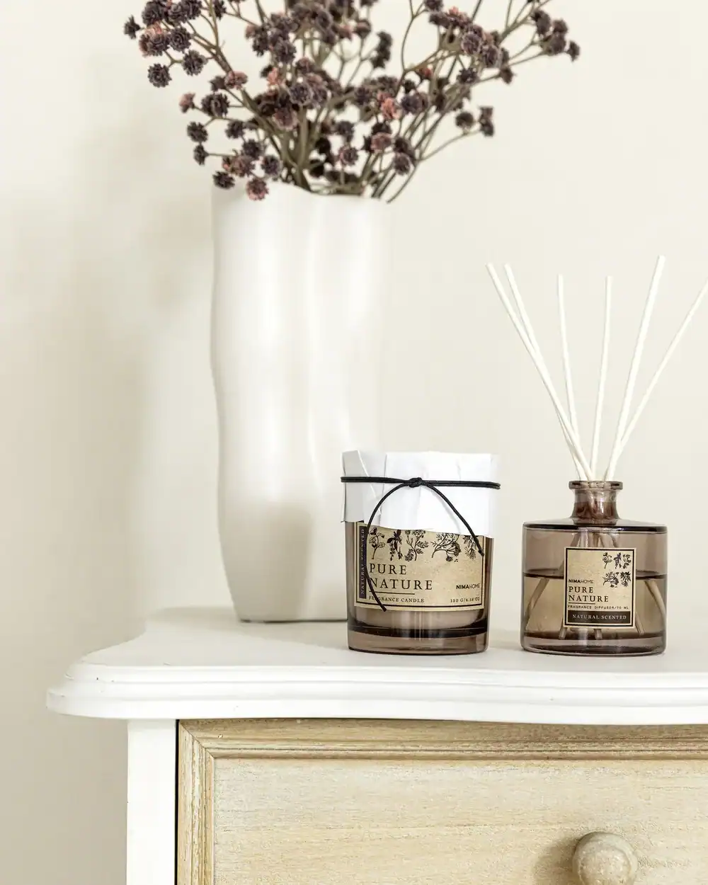 Nima Home Σετ Αρωματικό Χώρου με Στικ 100ml & Αρωματικό Κερί 130gr - Pure Nature Nima Home Σετ Αρωματικό Χώρου Με Στικ 100Ml & Αρωματικό Κερί 130Gr - Pure Nature - Αρωματικό Με Στικ 100Ml + Αρωματικό Κερί 130Gr